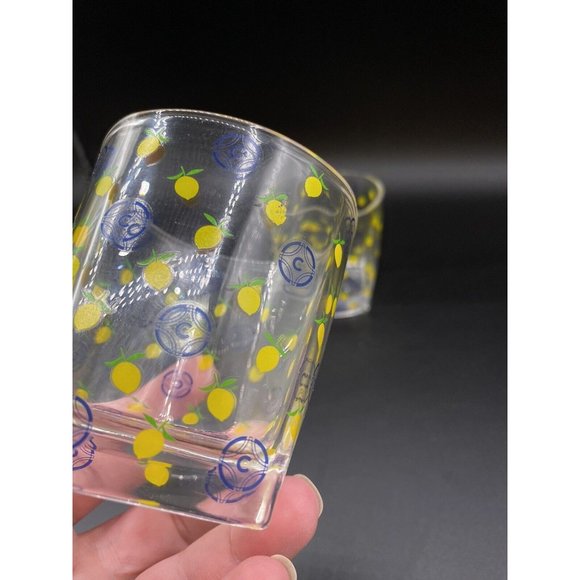 Vintage Ciroc & Yellow Lemon Lowball Glasses 3" LOT 2 - Picture 5 of 8